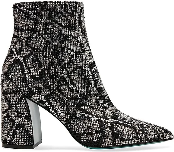 Blue by Betsey Johnson Kris Women's Boots Snake : 8.5 M, Rubber/Synthetic - Image 7