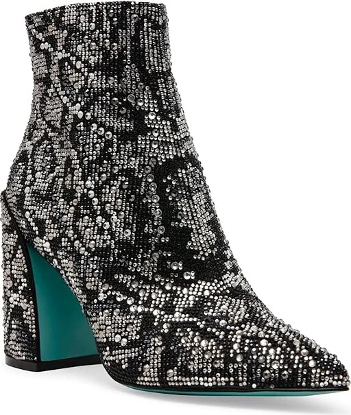 Blue by Betsey Johnson Kris Women's Boots Snake : 8.5 M, Rubber/Synthetic