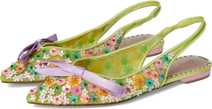 Blue by Betsey Johnson Laylah Women's Shoes Lime : 6.5 M, Synthetic
