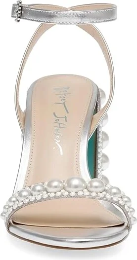Blue by Betsey Johnson Lexi Women's Sandals Silver : 8.5 M, Rubber/Synthetic - Image 4