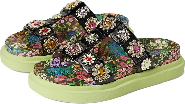 Blue by Betsey Johnson Madoxx Women's Sandals Ditsy Floral : 7.5 M, Faux Leather