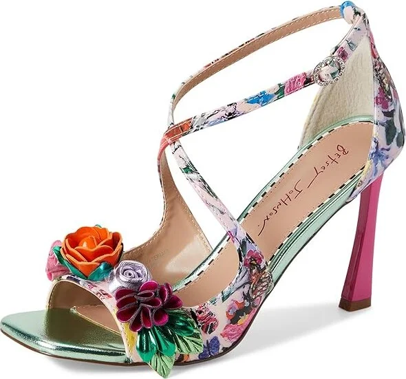 Blue by Betsey Johnson Mikah Women's Wedge Shoes Pale Pink/Multi : 10 M, Leather/Rubber - Image 5