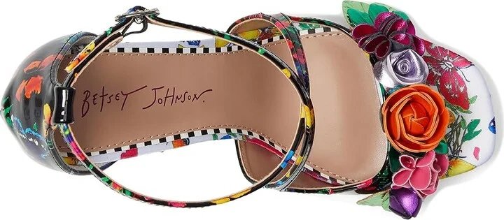 Blue by Betsey Johnson Mikah Women's Wedge Shoes Pale Pink/Multi : 10 M, Leather/Rubber - Image 8