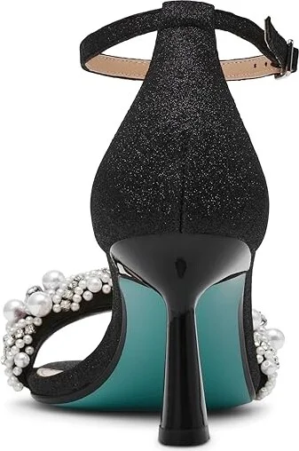 Blue by Betsey Johnson Milo Women's Sandals Black : 6.5 M, Rubber/Synthetic - Image 4