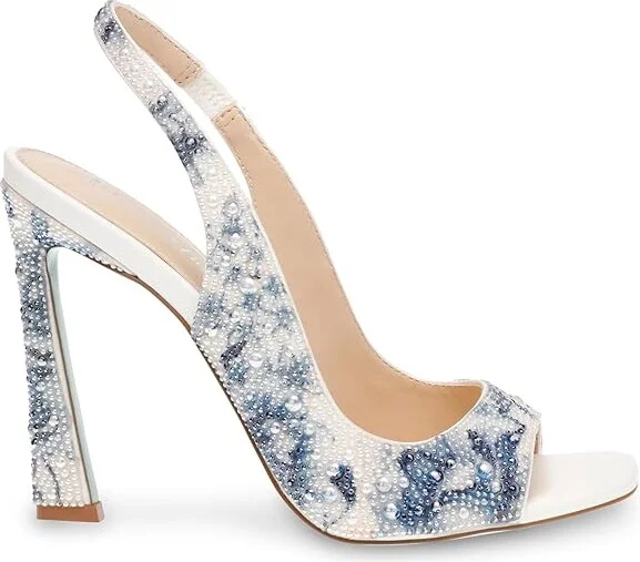 Blue by Betsey Johnson Mina Women's 1-2 inch heel Shoes Blue Floral : 6 M - Image 5