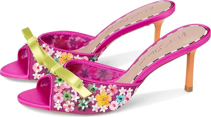 Blue by Betsey Johnson Naddia Women's Wedge Shoes Fuschia : 7.5 M, Leather/Rubber