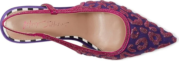 Blue by Betsey Johnson Nahla High Women's Heels Purple 1 : 6 M, Synthetic - Image 2