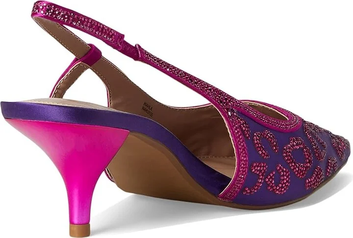 Blue by Betsey Johnson Nahla High Women's Heels Purple 1 : 6 M, Synthetic - Image 4