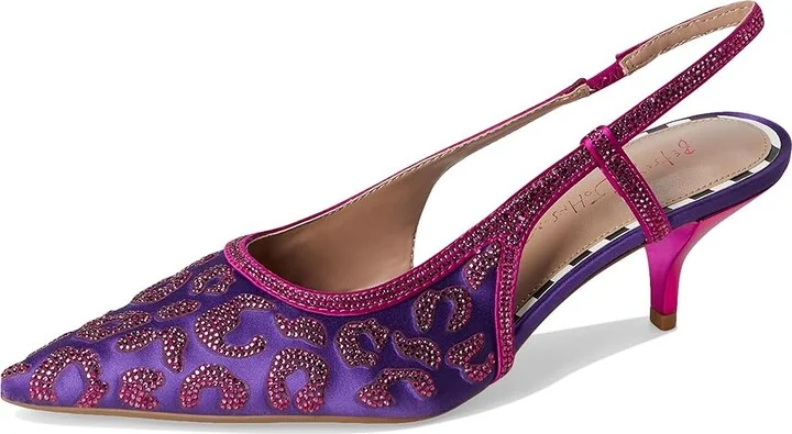Blue by Betsey Johnson Nahla High Women's Heels Purple 1 : 6 M, Synthetic - Image 5