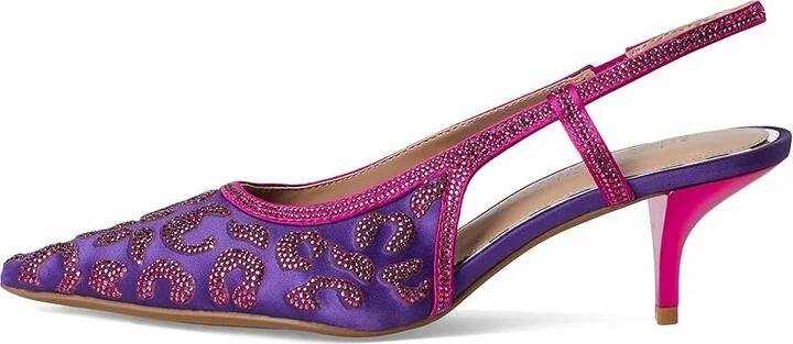 Blue by Betsey Johnson Nahla High Women's Heels Purple 1 : 6 M, Synthetic - Image 6