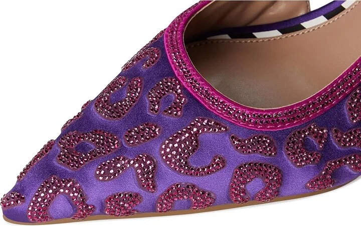 Blue by Betsey Johnson Nahla High Women's Heels Purple 1 : 6 M, Synthetic - Image 7