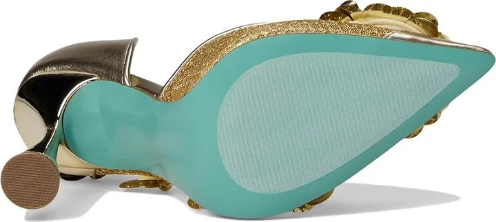 Blue by Betsey Johnson Nash High Women's Heels Gold : 6 M, Rubber/Synthetic - Image 3