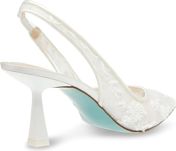 Blue by Betsey Johnson Nikki High Women's Heels Ivory : 5.5 M, Synthetic - Image 4