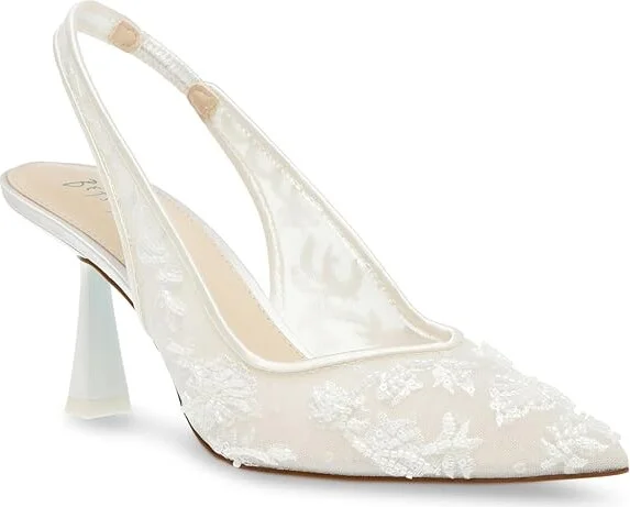 Blue by Betsey Johnson Nikki High Women's Heels Ivory : 5.5 M, Synthetic - Image 5