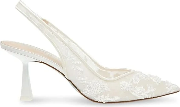 Blue by Betsey Johnson Nikki High Women's Heels Ivory : 5.5 M, Synthetic - Image 6