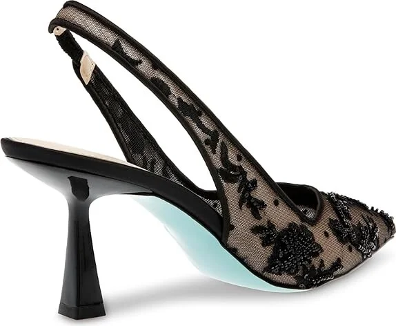 Blue by Betsey Johnson Nikki High Women's Heels Ivory : 5.5 M, Synthetic - Image 9