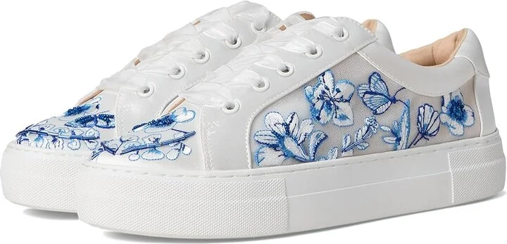 Blue by Betsey Johnson Nino Women's Cold Weather Boots White/Blue Floral : 7 M