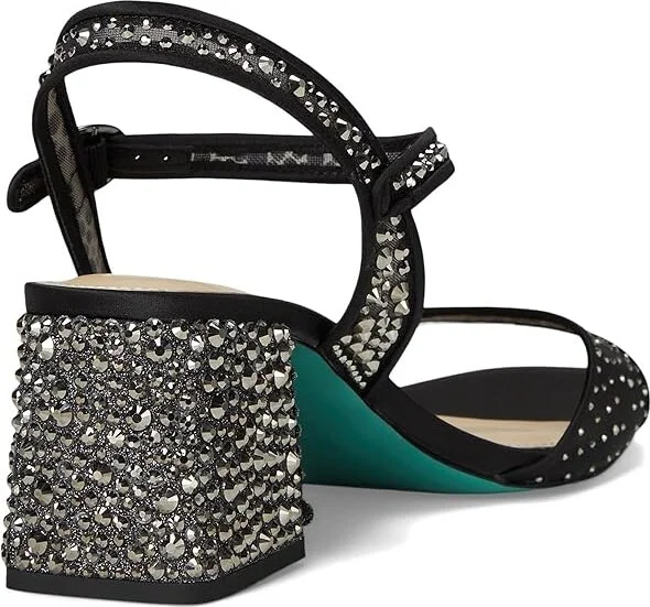 Blue by Betsey Johnson Otis Women's Wedge Shoes Black : 7 M, Leather/Rubber - Image 4