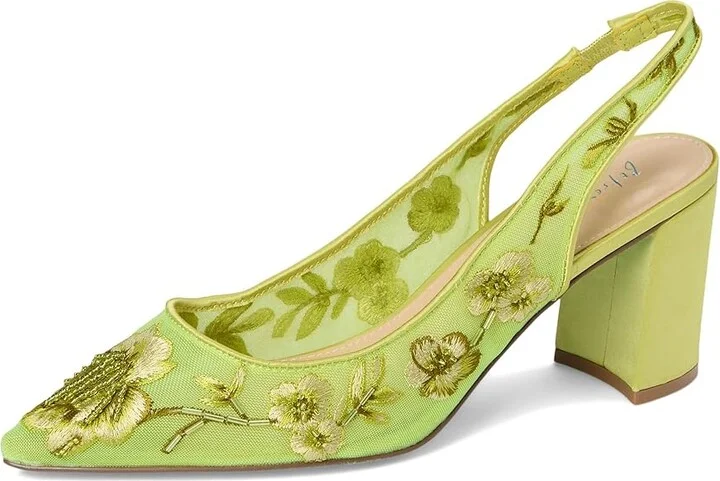 Blue by Betsey Johnson Page High Women's Heels Citron : 8.5 M, Leather/Rubber - Image 5