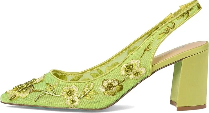 Blue by Betsey Johnson Page High Women's Heels Citron : 8.5 M, Leather/Rubber - Image 6