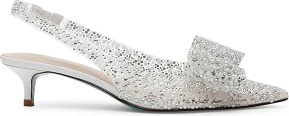 Blue by Betsey Johnson Patti High Women's Heels Pearl : 8.5 M, Rubber/Synthetic - Image 6