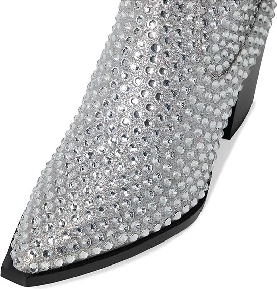 Blue by Betsey Johnson Randy Women's Boots Silver : 7.5 M, Rubber - Image 2