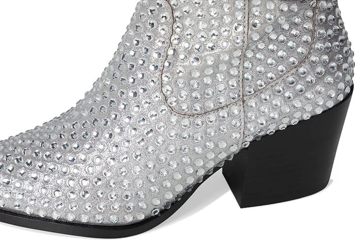 Blue by Betsey Johnson Randy Women's Boots Silver : 7.5 M, Rubber - Image 7