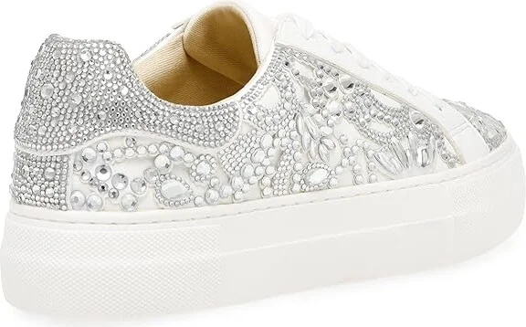 Blue by Betsey Johnson Reily Women's Shoes White : 5.5 M, Textile - Image 4