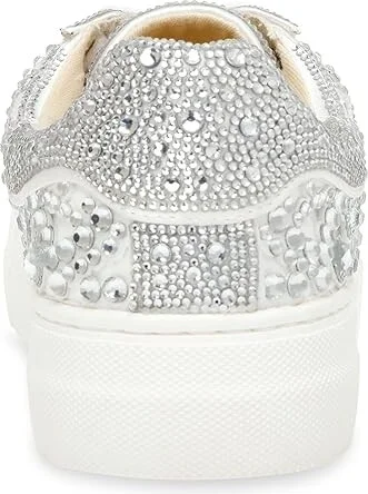 Blue by Betsey Johnson Reily Women's Shoes White : 5.5 M, Textile - Image 6