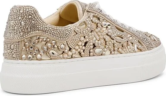 Blue by Betsey Johnson Reily Women's Shoes White : 5.5 M, Textile - Image 9
