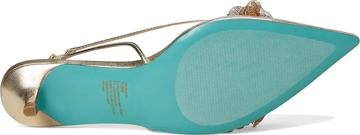 Blue by Betsey Johnson Robin High Women's Heels Gold : 9 M, Leather/Rubber - Image 3