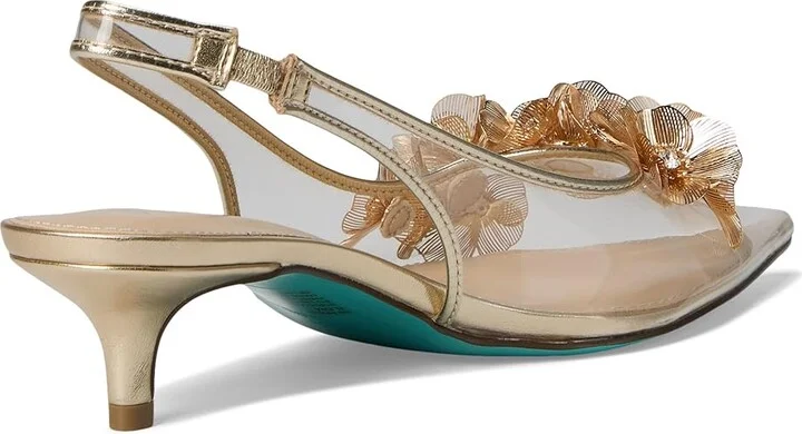Blue by Betsey Johnson Robin High Women's Heels Gold : 9 M, Leather/Rubber - Image 4