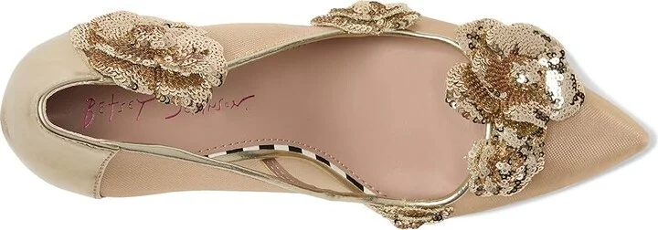 Blue by Betsey Johnson Rossa High Women's Heels Gold : 8.5 M, Rubber/Synthetic - Image 2