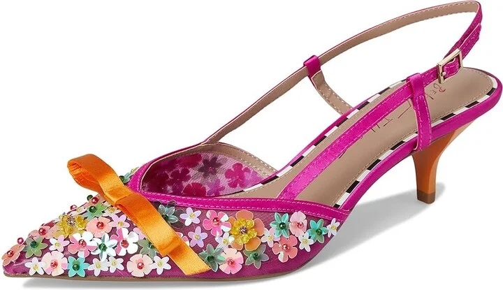 Blue by Betsey Johnson Sadyy Women's Wedge Shoes Fuchsia : 8 M, Leather/Rubber - Image 5