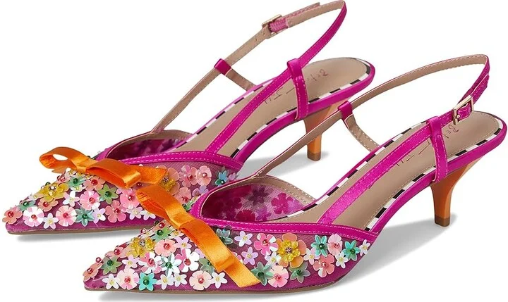 Blue by Betsey Johnson Sadyy Women's Wedge Shoes Fuchsia : 8 M, Leather/Rubber