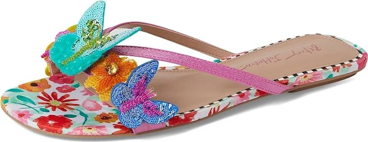 Blue by Betsey Johnson Sellena Women's Wedge Shoes White : 6.5 M, Synthetic - Image 5