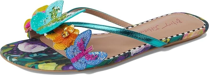 Blue by Betsey Johnson Sellena Women's Wedge Shoes White : 6.5 M, Synthetic - Image 11