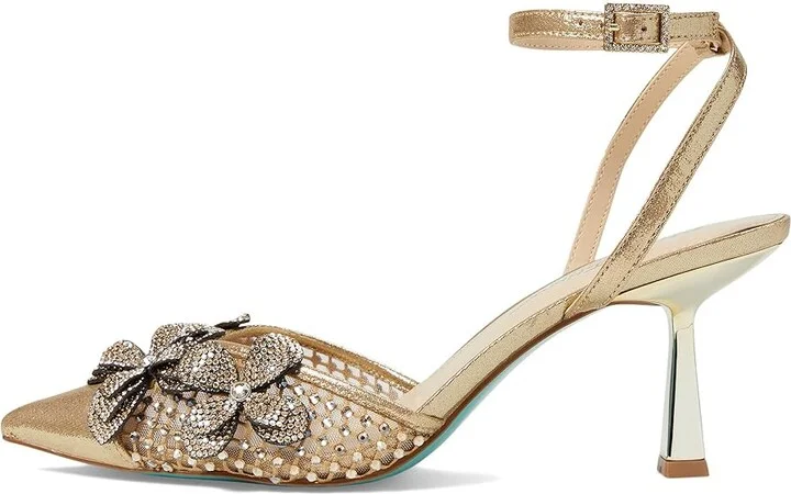 Blue by Betsey Johnson Sofya Women's Shoes Gold : 6 M, Synthetic - Image 5