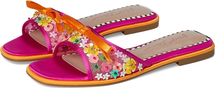 Blue by Betsey Johnson Teasee Women's Wedge Shoes Fuschia : 7.5 M, Faux Leather