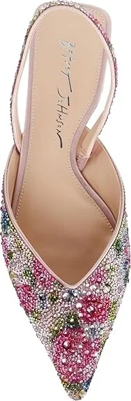 Blue by Betsey Johnson Vance Mule Women's Flat Shoes Floral : 7.5 M, Rubber - Image 2