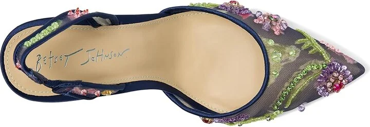 Blue by Betsey Johnson Velma High Women's Heels Navy : 8.5 M, Synthetic - Image 2