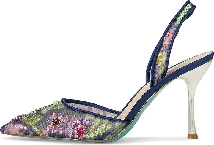 Blue by Betsey Johnson Velma High Women's Heels Navy : 8.5 M, Synthetic - Image 6