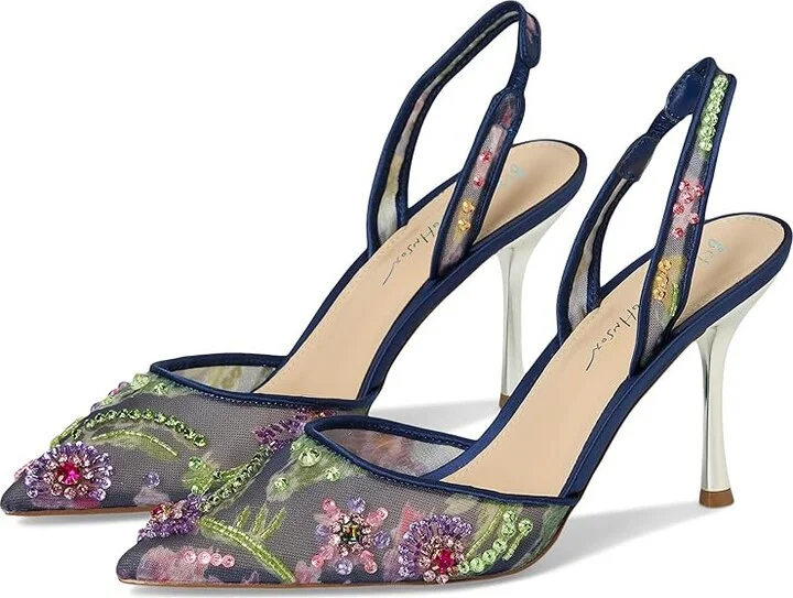 Blue by Betsey Johnson Velma High Women's Heels Navy : 8.5 M, Synthetic