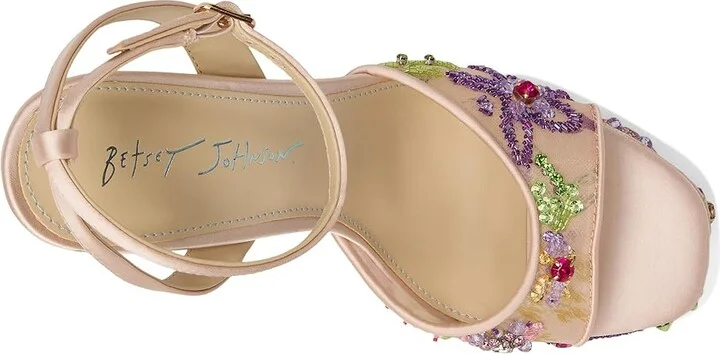 Blue by Betsey Johnson Viven Women's Wedge Shoes Nude : 9 M, Textile - Image 2