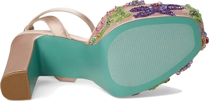 Blue by Betsey Johnson Viven Women's Wedge Shoes Nude : 9 M, Textile - Image 3