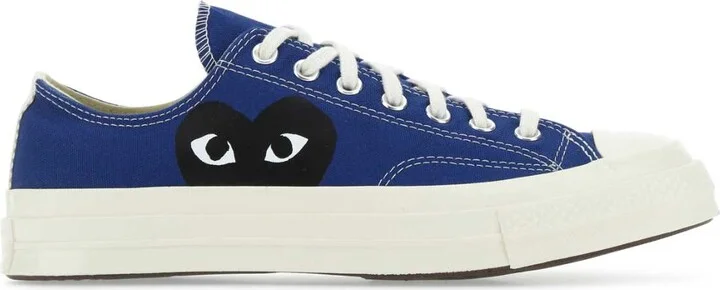 Blue Canvas Comme Des Garã§ons X Converse Sneakers