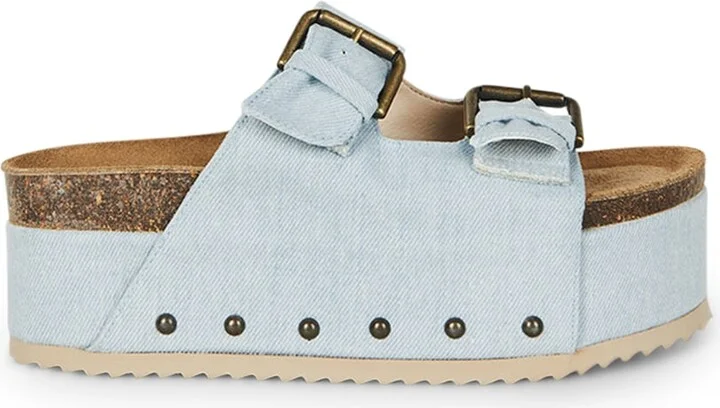Blue Cooper-Two Platform Sandal-Denim - Image 3