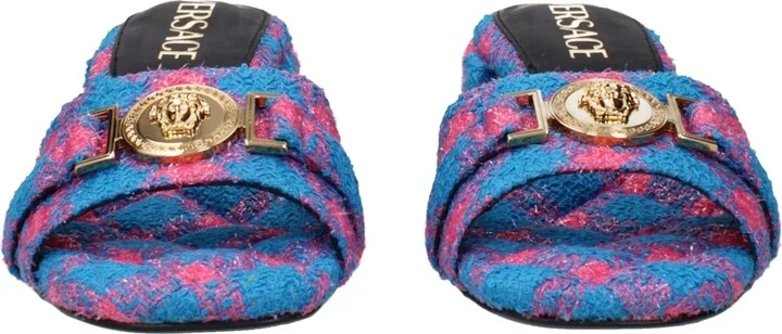 Blue Fabric Women's Platforms - Image 3