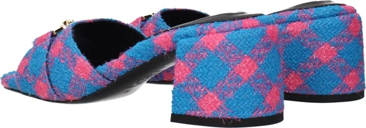 Blue Fabric Women's Platforms - Image 4