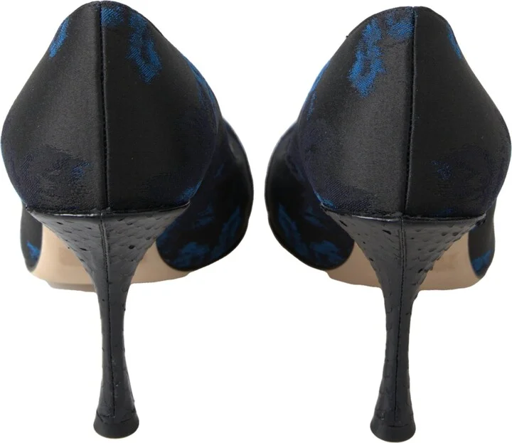 Blue Floral Ayers Crystal Pumps Women's Shoes - Image 2
